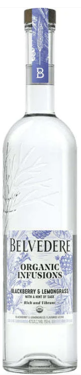 BELVEDERE BLACKBERRY &amp; LEMONGRASS VODKA 750ML  - 750ML
