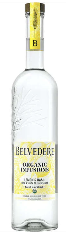 BELVEDERE LEMON &amp; BASIL VODKA 750ML - 750ML