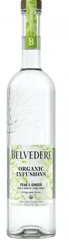 BELVEDERE PEAR &amp; GINGER VODKA 750ML - 750ML