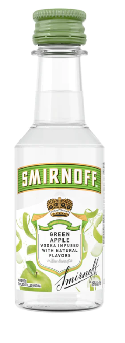 SMIRNOFF GREEN APPLE VODKA NIP - 50ML