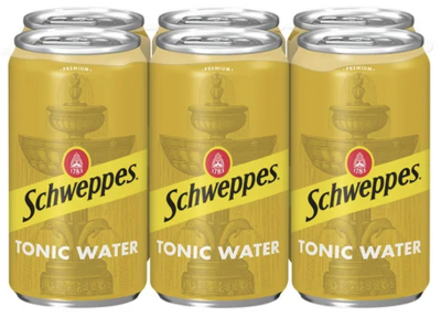 SCHWEPPES TONIC WATER 7.5 OZ CAN