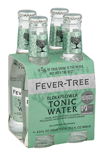 FEVER TREE ELDERFLOWER TONIC WATER 4PK  - 4 PK