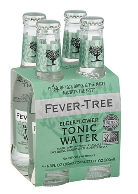 FEVER TREE ELDERFLOWER TONIC WATER 4PK - 4 PK