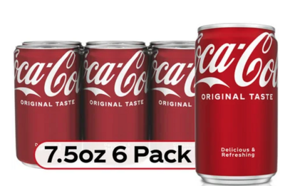 COKE 7.5 OZ 6 PK CANS