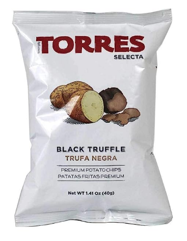 TORRES BLACK TRUFFLE POTATO CHIPS - 4.2 OZ