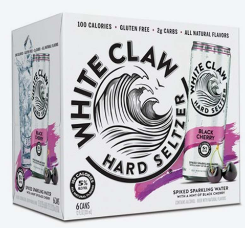 WHITE CLAW BLACK CHERRY SELTZER 6PK - 6 PK