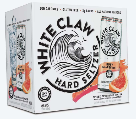 WHITE CLAW GRAPEFRUIT 6PK CANS - 6 PK