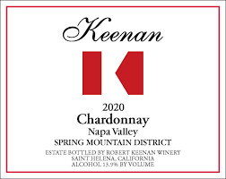 KEENAN CHARDONNAY SPRING MOUNTAIN DISTRICT NAPA VALLEY 2020 JAMES SUCKLING 94- 750ML