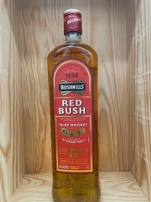 BUSHMILLS RED BUSH IRISH WHISKEY 1L REGULARLY $34.99