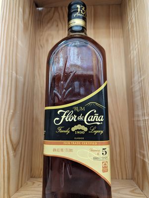 FLOR DE CANA 5 YEAR AGED RUM REGULARLY $36.99