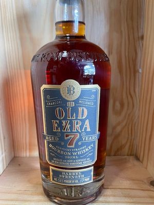 OLD EZRA 7 YEAR BOURBON KENTUCKY STRAIGHT BOURBON BARREL PROOF