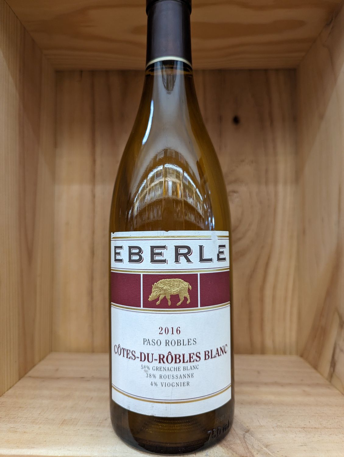 EBERLE COTES DU ROBLES BLANC 2016 - 750ML