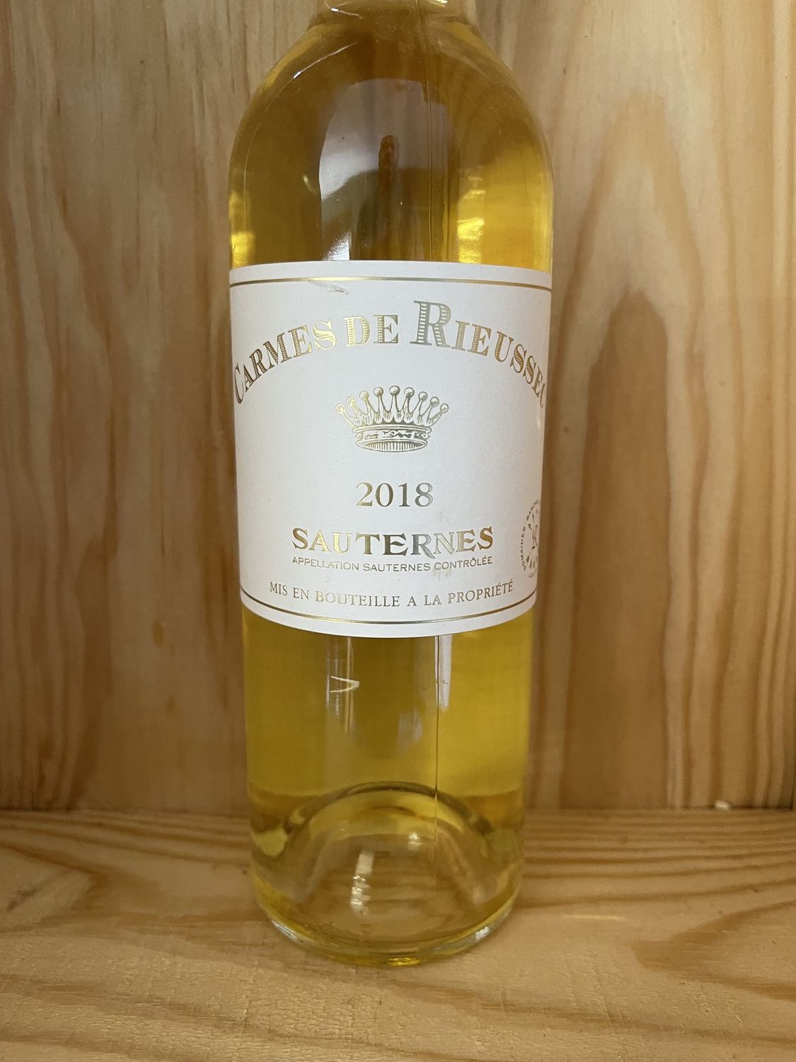 CARMES DE RIEUSSEC SAUTERNES 2018 JS 91 - 375ml