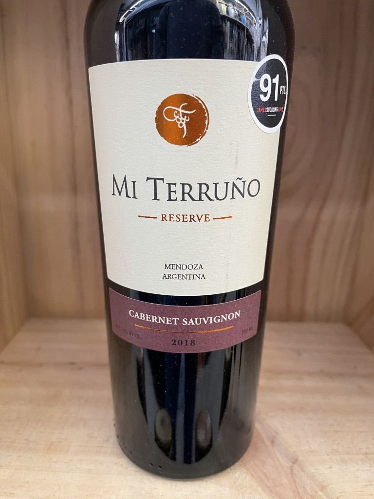 MI TERRUNO RESERVE CABERNET SAUVIGNON 2020 JAMES SUCKLING 90 POINTS