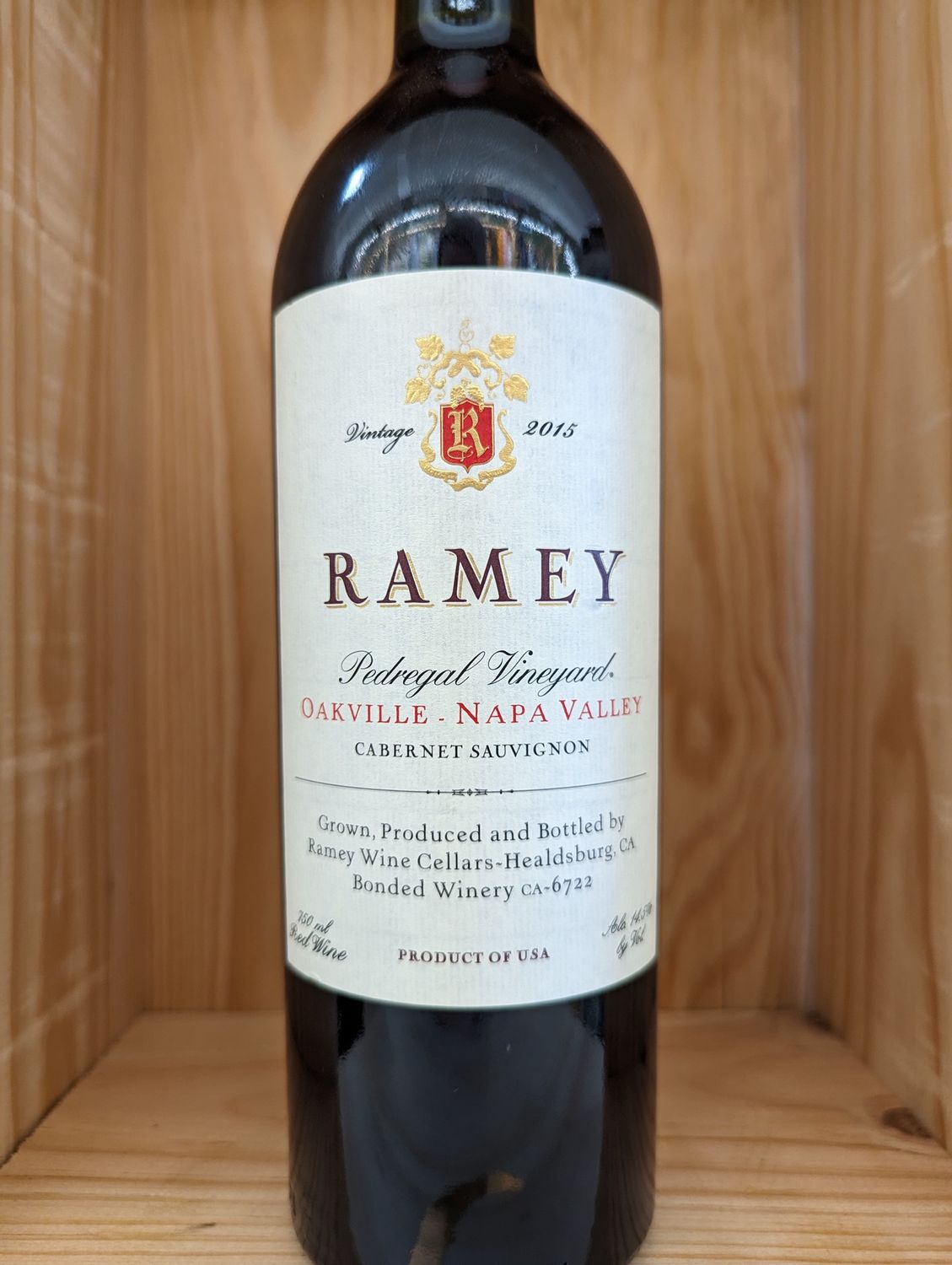 RAMEY PEDREGAL VINEYARD NAPA VALLEY CABERNET SAUVIGNON 2015 WE 95