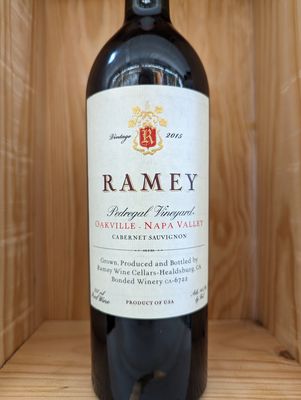 RAMEY PEDREGAL VINEYARD NAPA VALLEY CABERNET SAUVIGNON 2015 WE 95