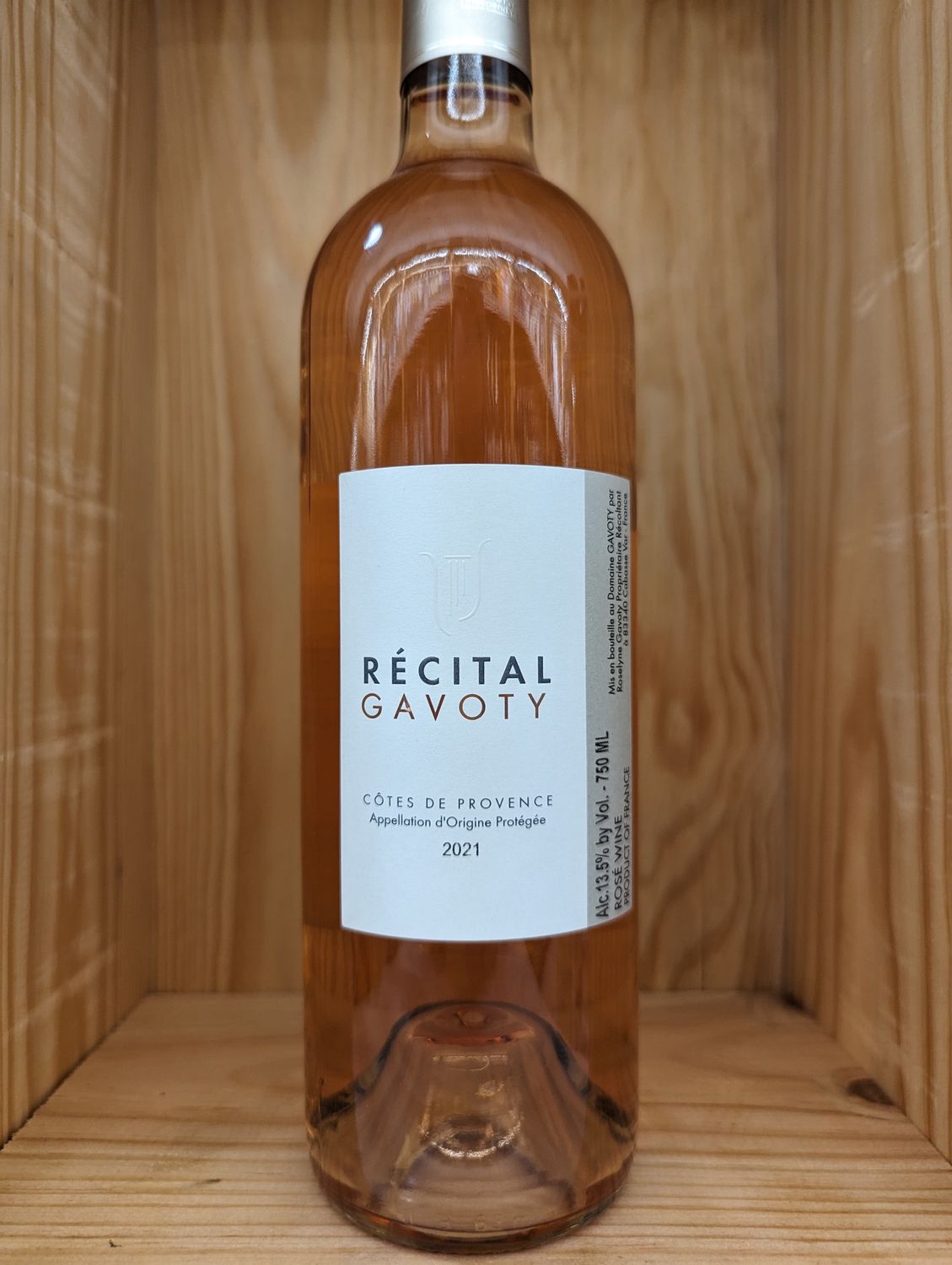 GAVOTY RECITAL COTES DE PROVENCE ROSE 2020 - 750ML