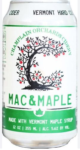 CHAMPLAIN ORCHARDS MAC &amp; MAPLE CIDER 4PK CANS - 4 PK