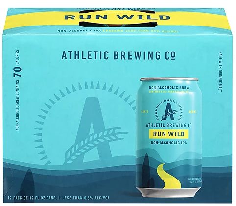 ATHLETIC  RUN WILD IPA (NON-ALCOHOLIC) 12PK CANS