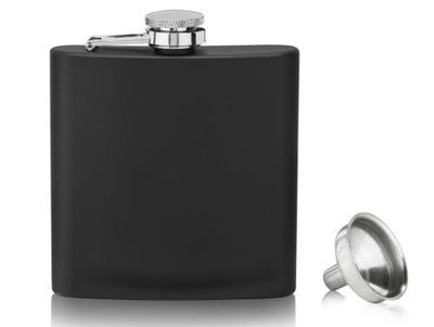 TRUE FLASK 6OZ MATTE BLACK