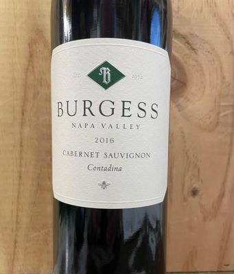 BURGESS CONTADINA  CABERNET SAUVIGNON NAPA 2017 REGULARLY $59.99 WINE ENTHUSIAST 95 POINTS