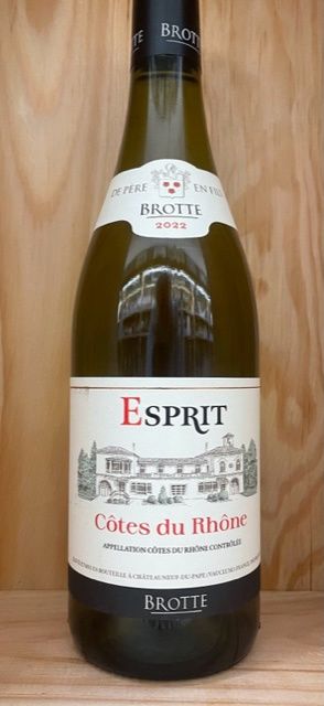 BROTTE ESPRIT COTES DU RHONE BLANC 2022