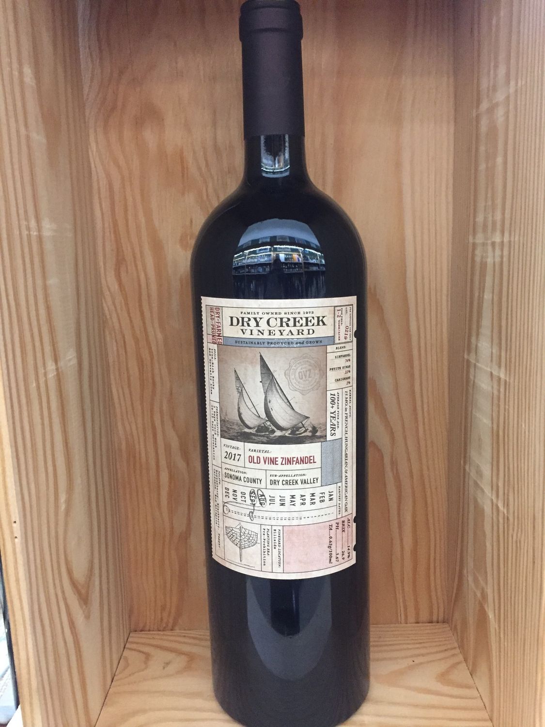 DRY CREEK OLD VINE ZINFANDEL 2017 1.5 L