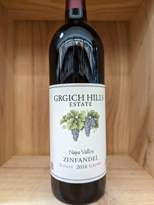 GRGICH HILLS ESTATE ZINFANDEL NAPA VALLEY 2016