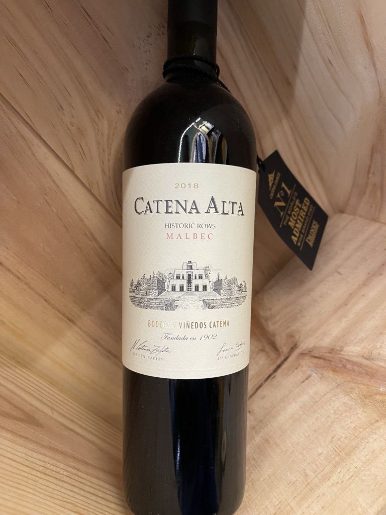 CATENA ALTA MALBEC HISTORIC ROWS 2018 WA 93 - 750ML