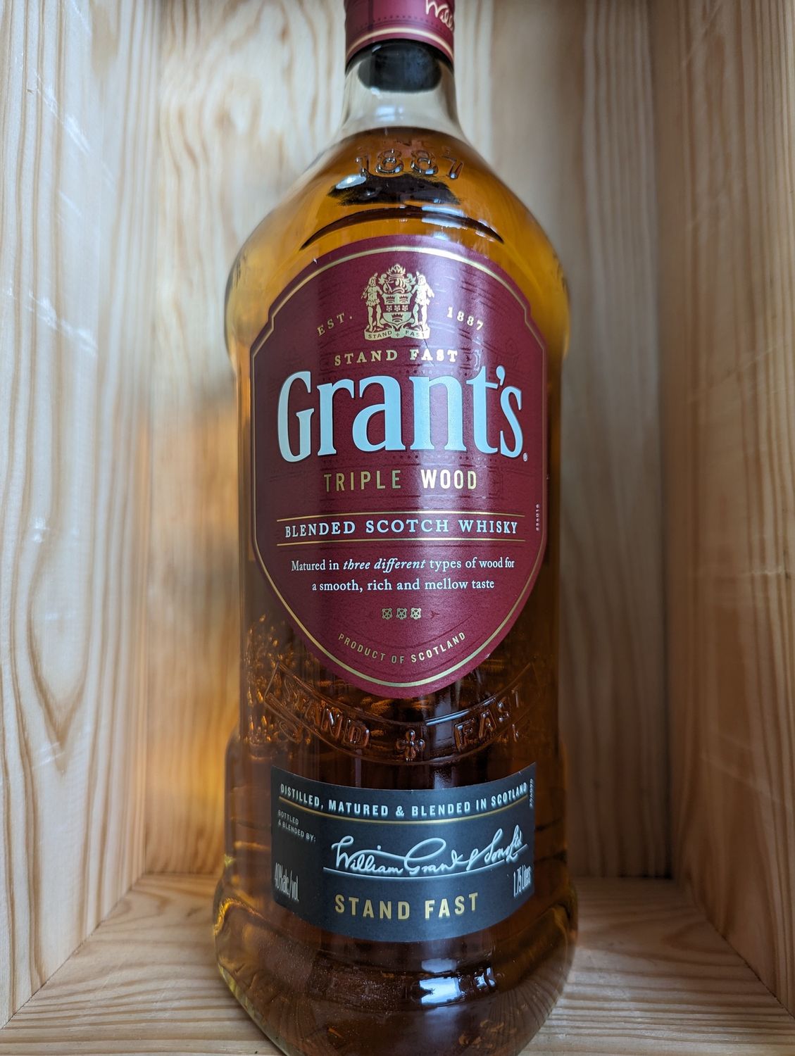 GRANTS TRIPLE WOOD BLENDED SCOTCH WHISKY 1.75L