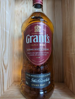 GRANTS TRIPLE WOOD BLENDED SCOTCH WHISKY 1.75L
