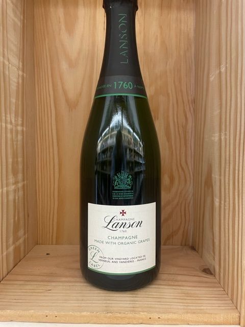 CHAMPAGNE LANSON GREEN LABEL  ORGANIC GRAPES DECANTER 95