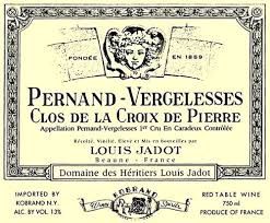 LOUIS JADOT PERNAND VERGELESSES BLANC CLOS DE LA CROIX DE PIERRE DOMAINE LOUIS JADOT 2021