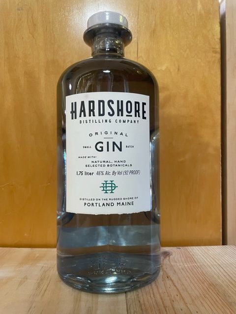 HARDSHORE GIN PORTLAND MAINE 1.75