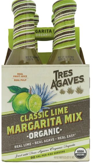 TRES AGAVES MARGARITA MIX 4PK BTLS