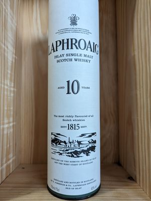 LAPHROAIG 10 YEAR SINGLE MALT SCOTCH - 750ML