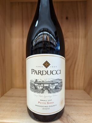 PARDUCCI PETITE SIRAH MENDOCINO 2020 WINE ENTHUSIAST 90 (VEGAN)
