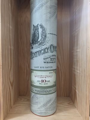KENTUCKY OWL 10 YEAR STRAIGHT RYE WHISKEY BATCH #4 - 750ML