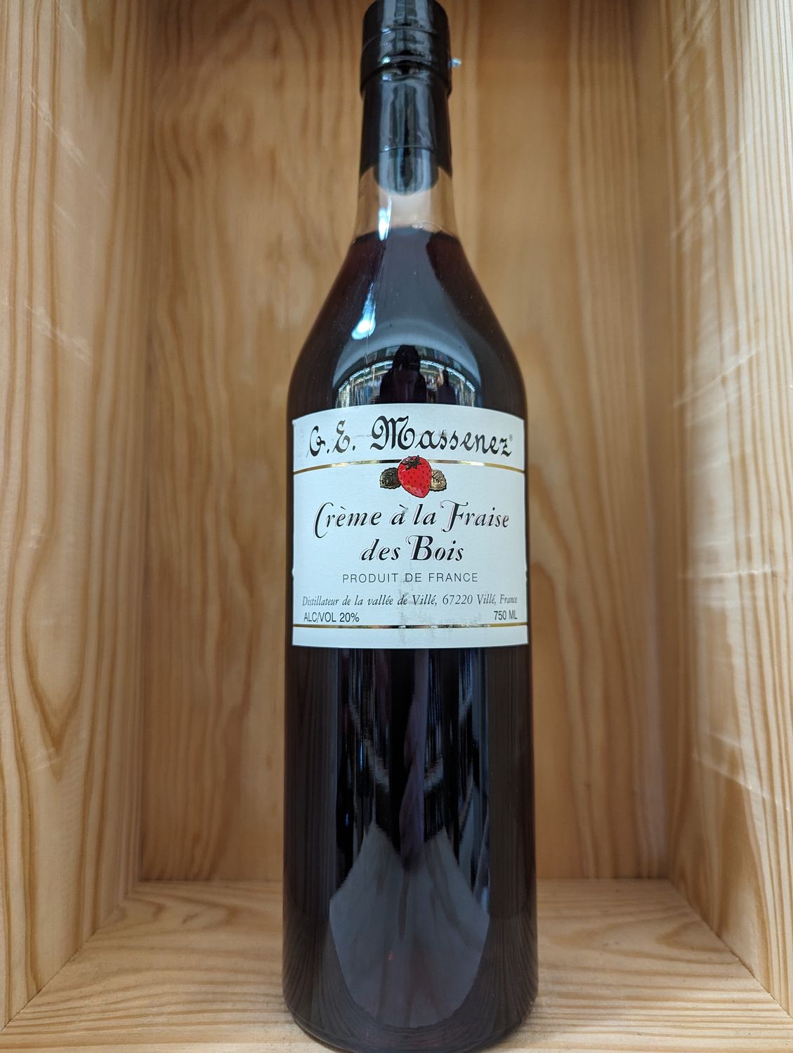 MASSENEZ CREME A LA FRAISE DES BOIS - 750ML