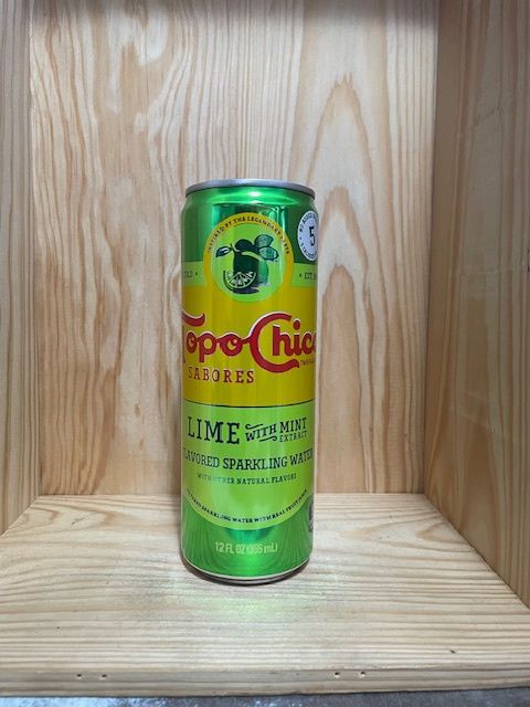 TOPO-CHICO SABORES LIME WITH MINT SPARKLING WATER 12OZ