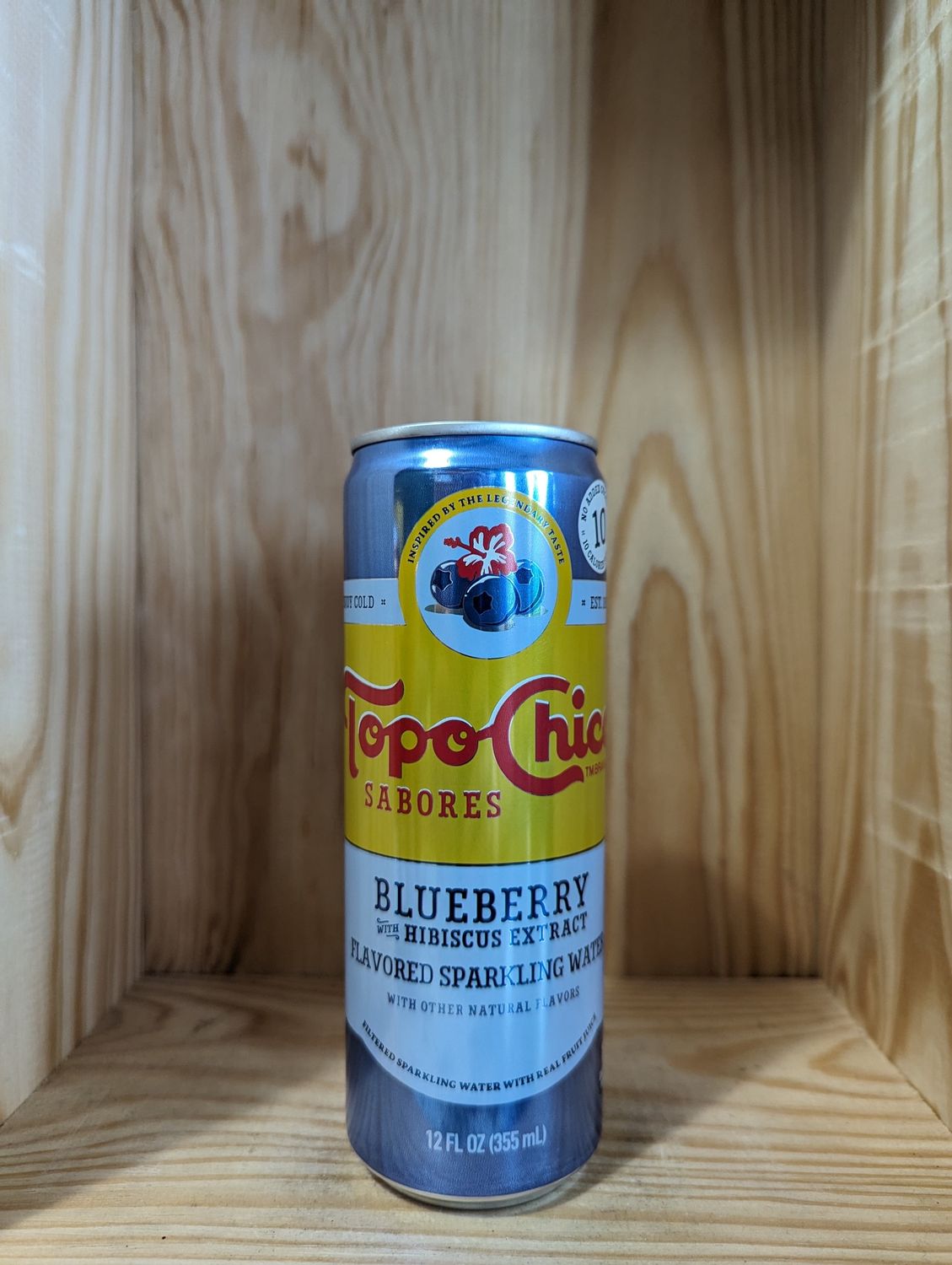 TOPO-CHICO SABORES BLUEBERRY HIBISCUS SPARKLING WATER