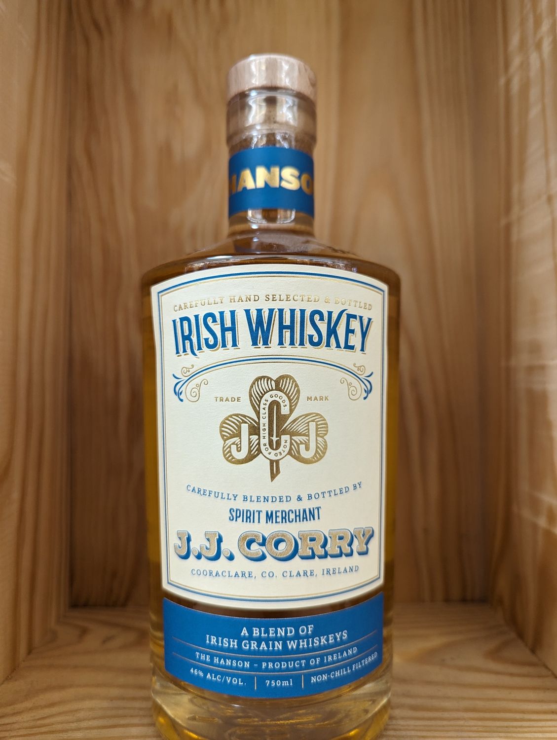 J.J. CORRY IRISH WHISKEY-THE HANSON