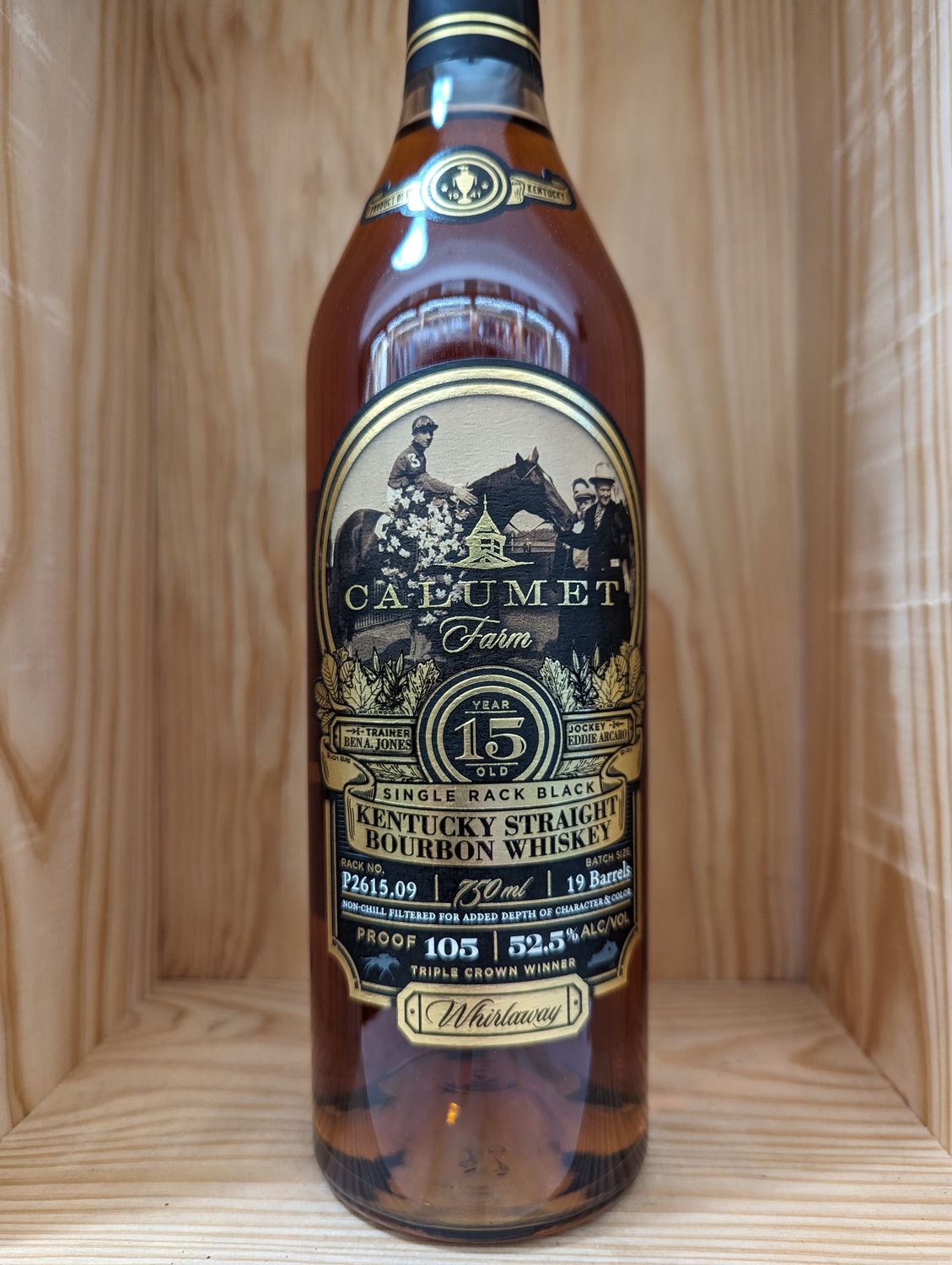 CALUMET 15 YEAR SINGLE RACK BLACK STRAIGHT BOURBON  - 750ML