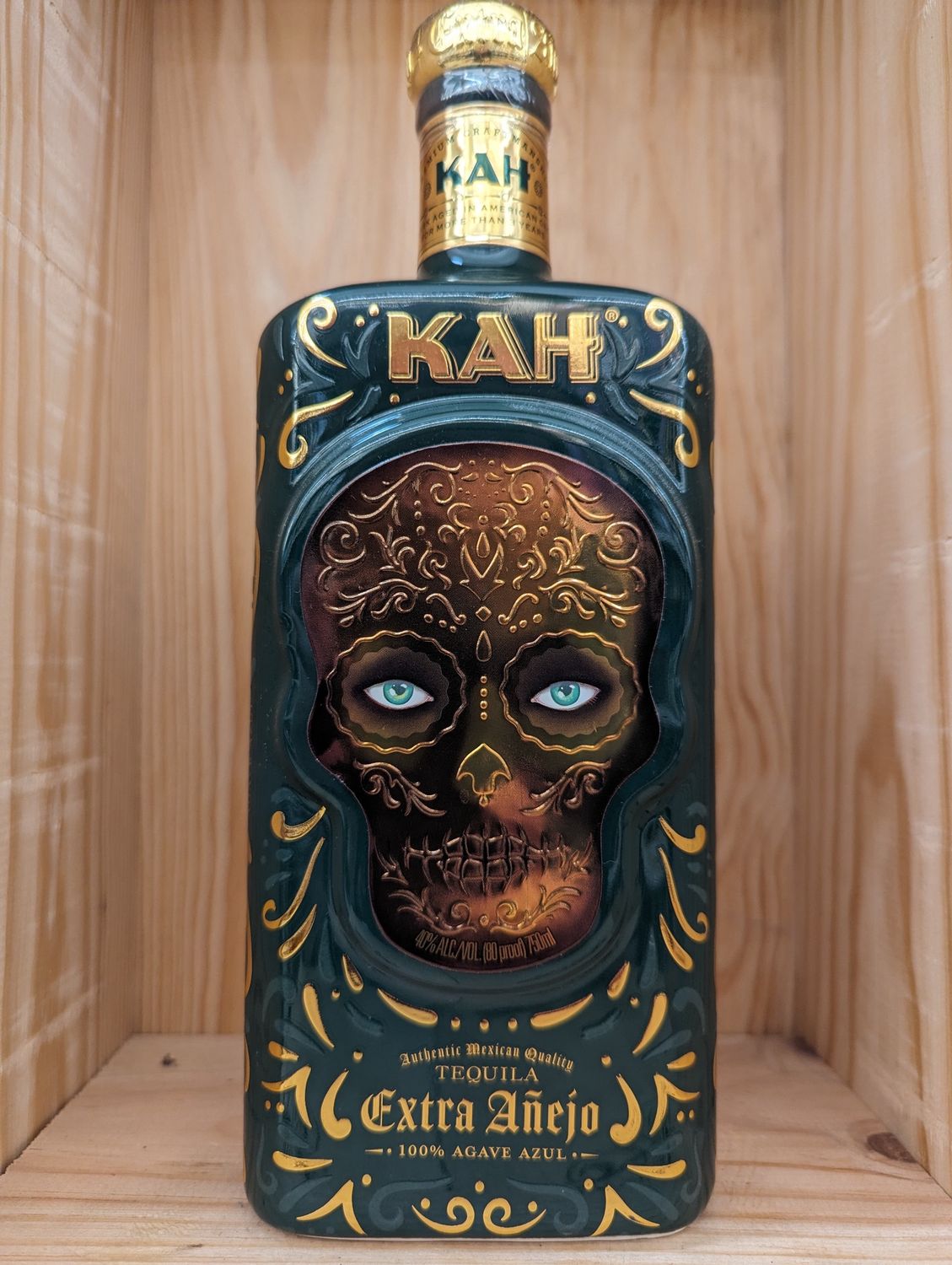KAH CERAMIC EXTRA ANEJO TEQUILA  - 750ML