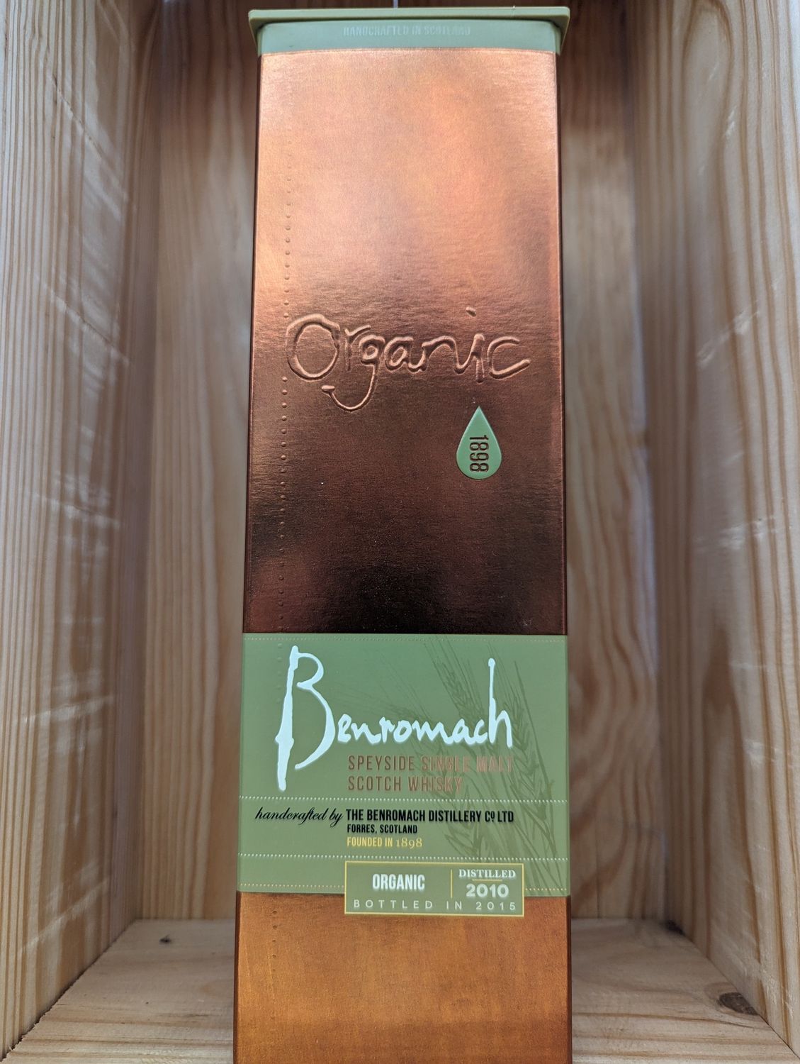 BENROMACH ORGANIC 2010 SPEYSIDE SINGLE MALT 750ML