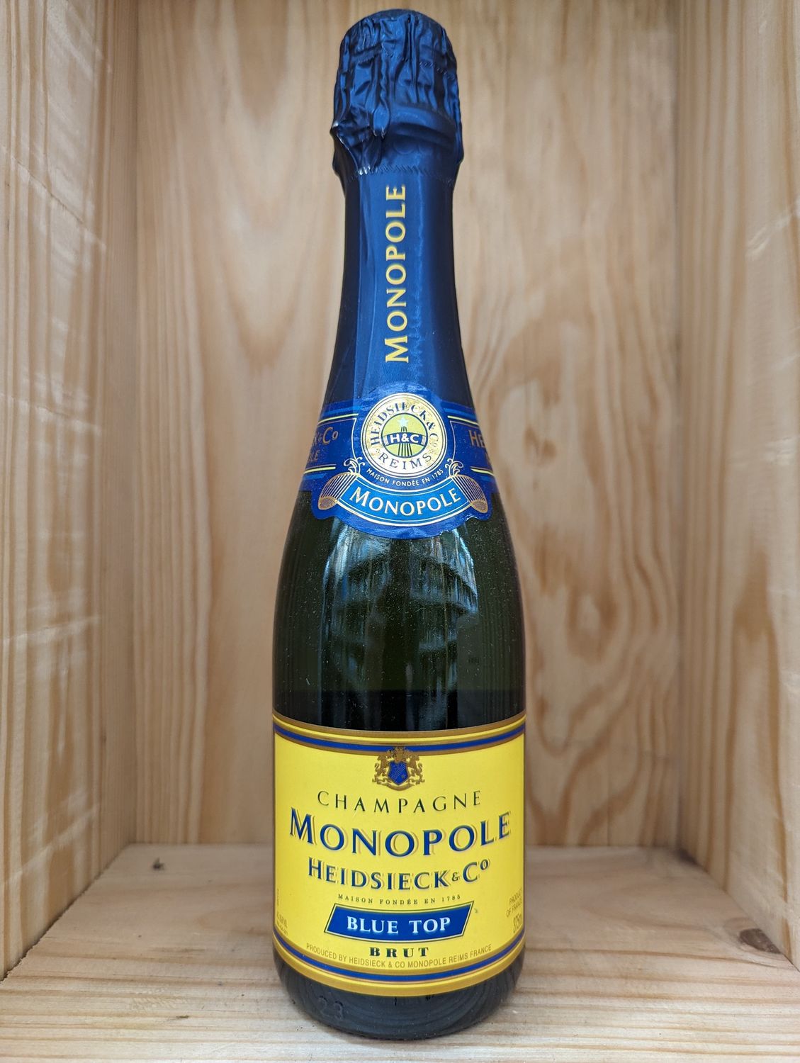 HEIDSIECK &amp; CO. MONOPOLE BLUE TOP BRUT CHAMPAGNE 375ML WS 90