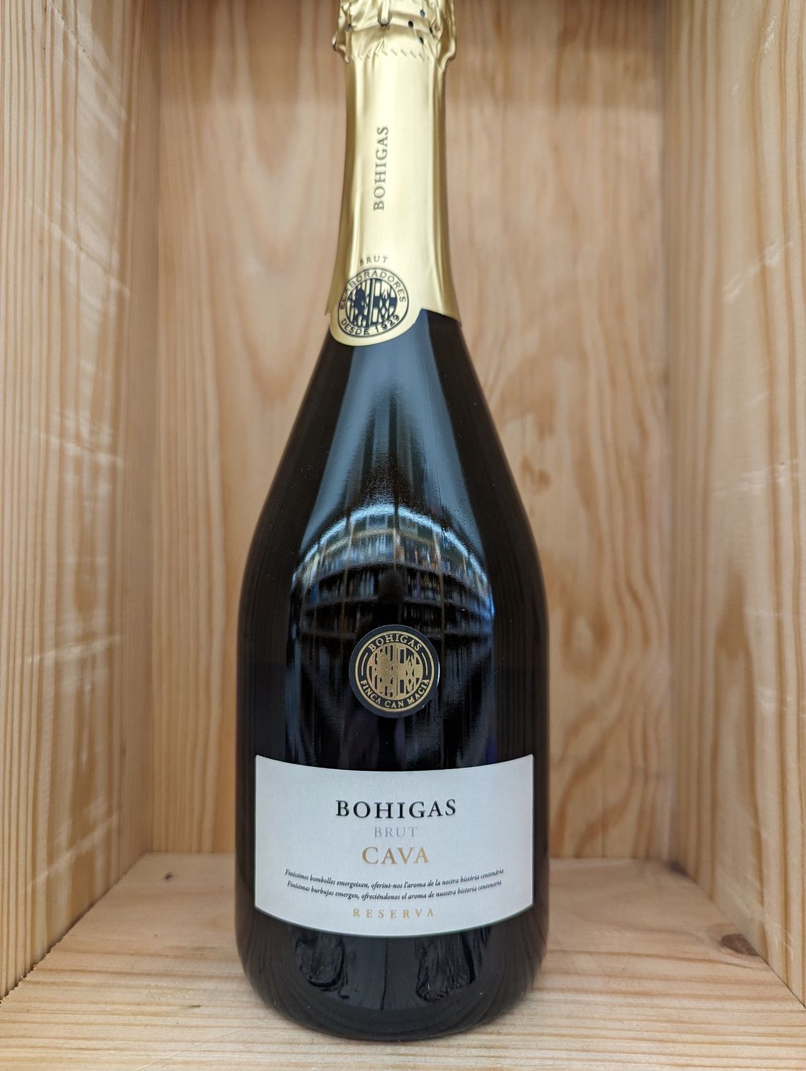 BOHIGAS CAVA BRUT 750ML 90 PTS WINE ADVOCATE
