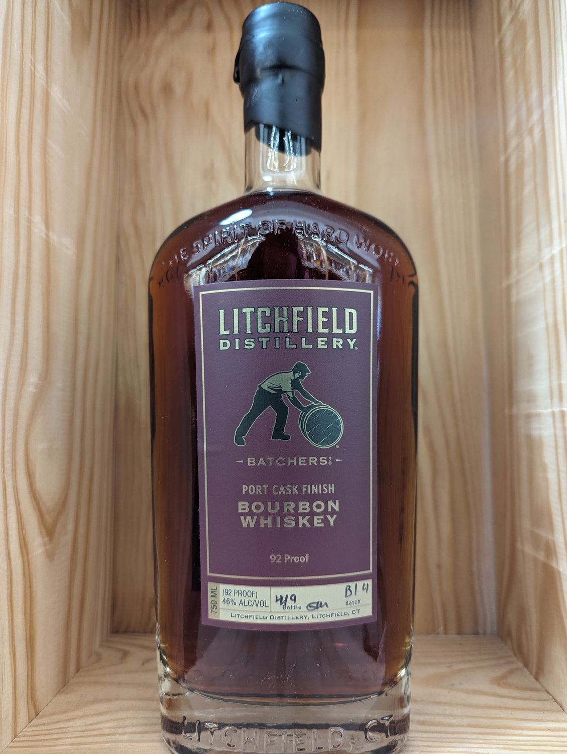 LITCHFIELD DISTILLERY PORT CASK FINISH BOURBON WHISKEY