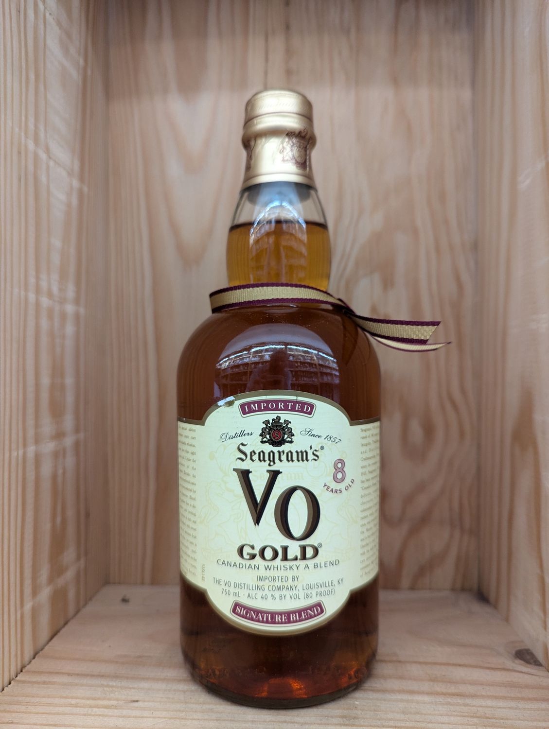 SEAGRAM&#39;S VO GOLD CANADIAN WHISKY 750ML
