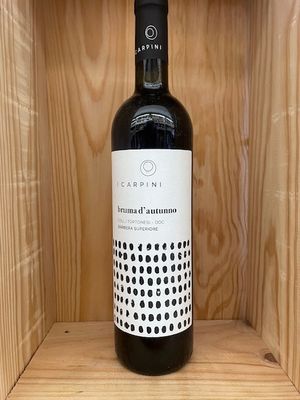 I CARPINI BARBERA BRUMA D&#39;AUTUNNO 2009 (ORGANIC/VEGAN